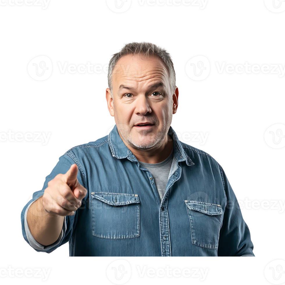 A man pointing at something with his finger png
