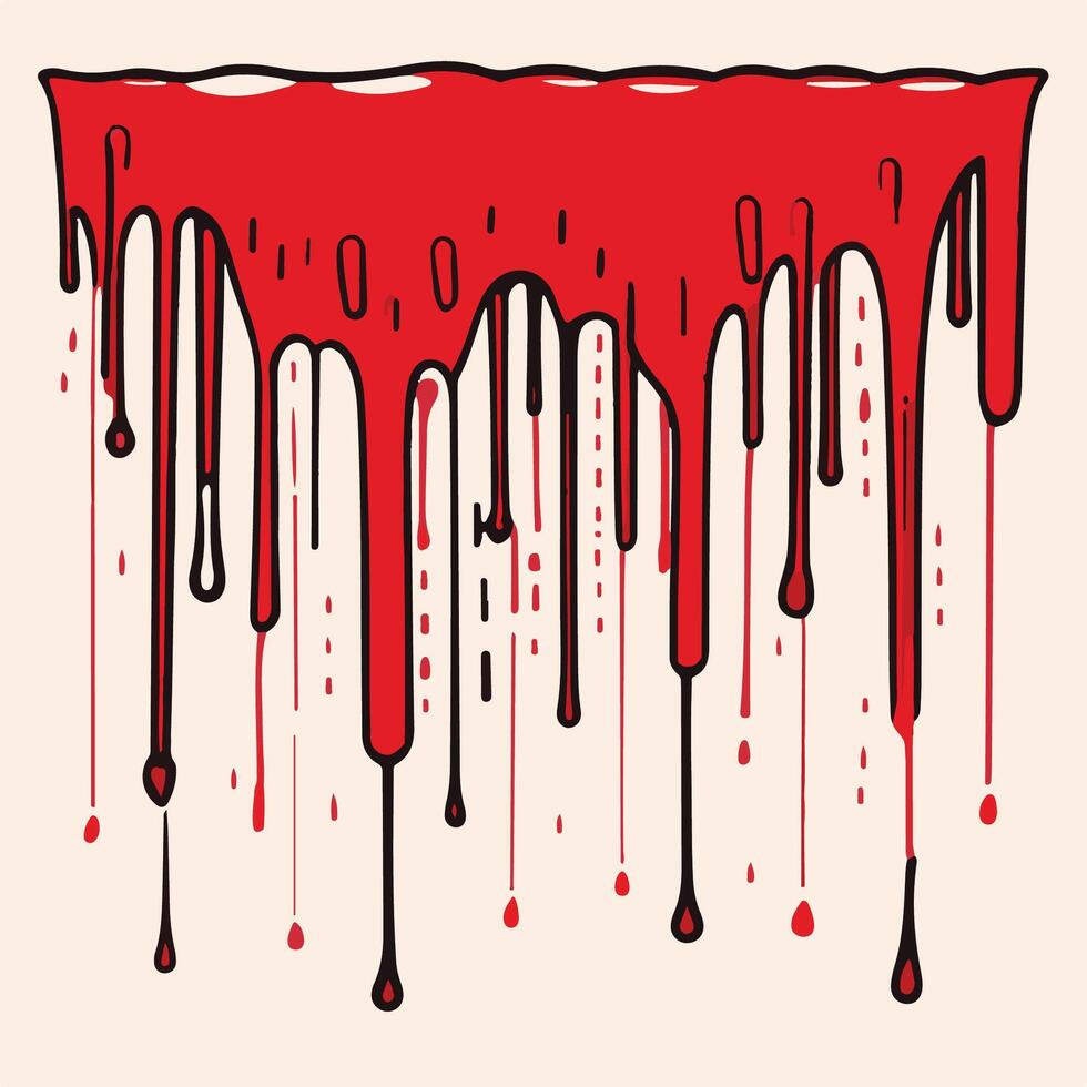 Splattered Blood Aesthetic Red Splatter Pattern for Dark and Mysterious Designs vector