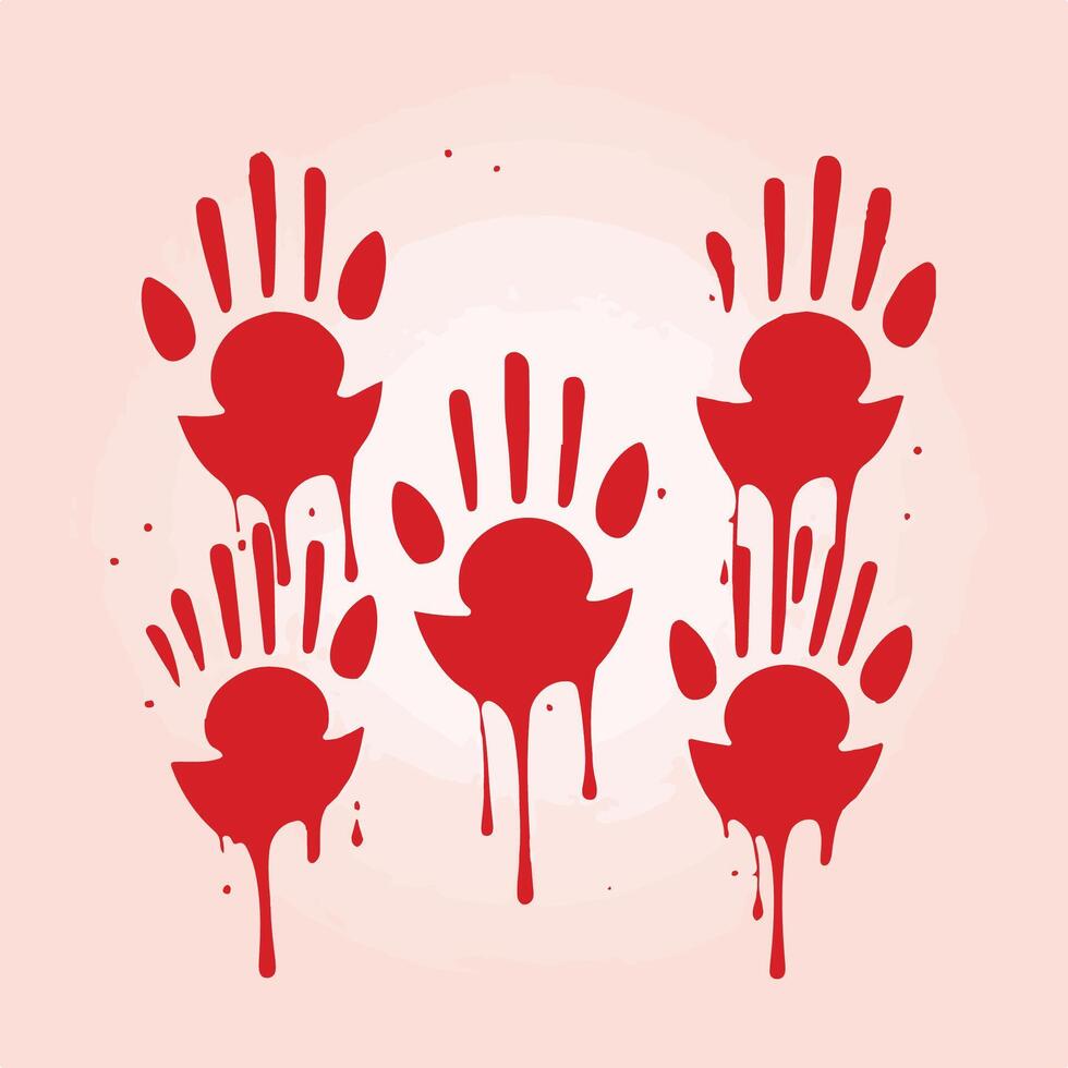 Wilderness Bloodbath A Wolf's Red Sign vector