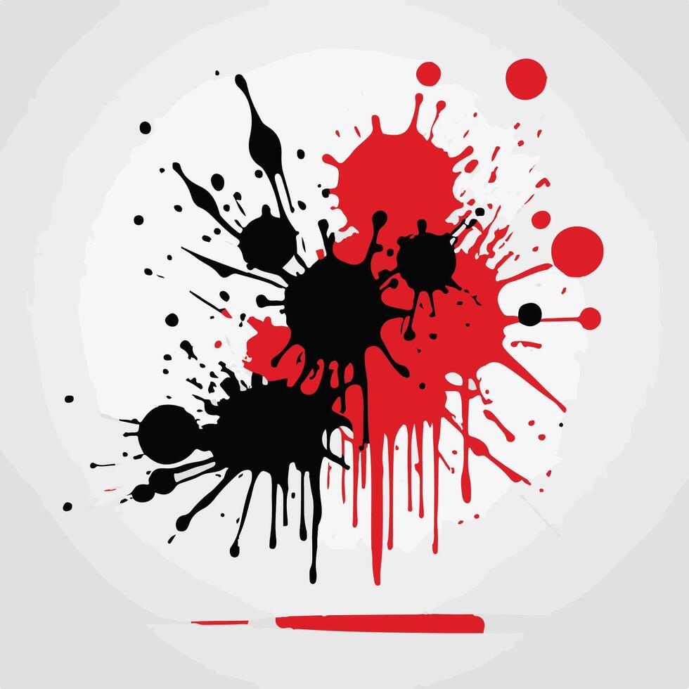 Crimson Chaos Blood Splatter Design vector