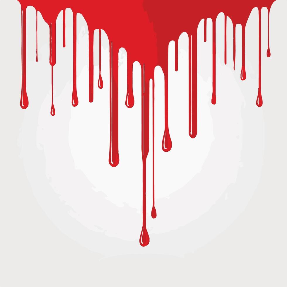 Four-Hand Prints, Bloody Fingers, Red Handprints, Spilled Ink vector