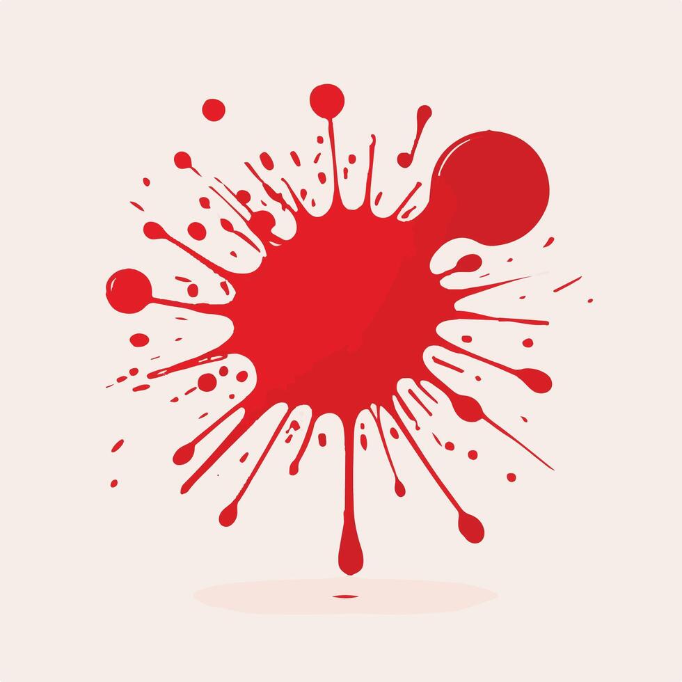 Red Ink Splatter vector