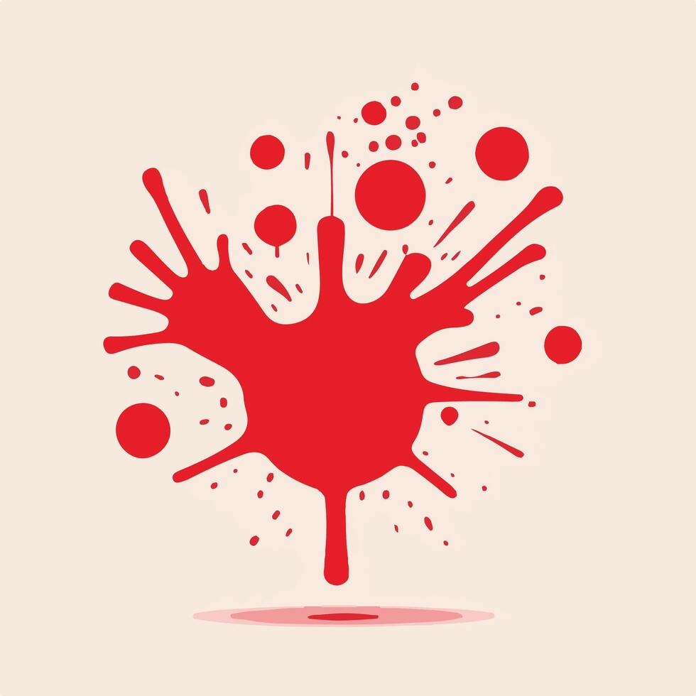 Bloodstained Art A Symbol of Passion and Intensity vector
