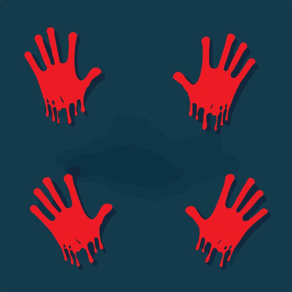 Vigilante Justice A Bloody Fist Symbolizing Vengeance vector