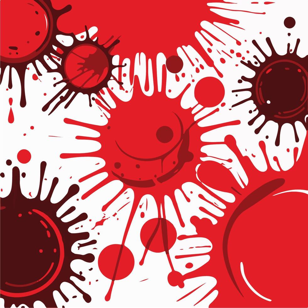 Vivid Vibrancy An Exploration of Red and Black Graphics vector
