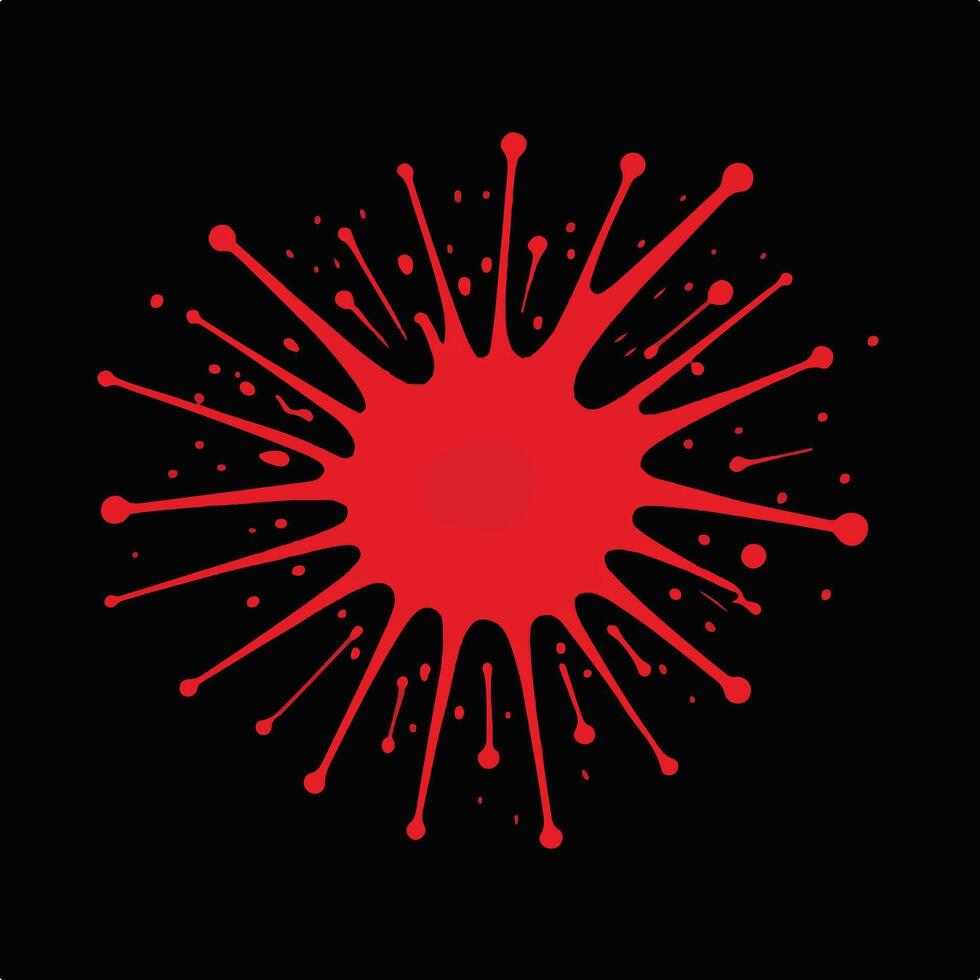 Splatter of Color A Graphic Art Design vector
