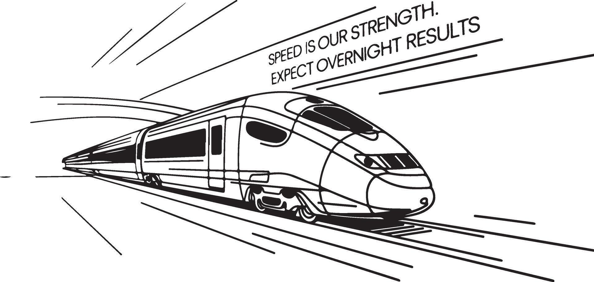 Train silhouette art illustration vector