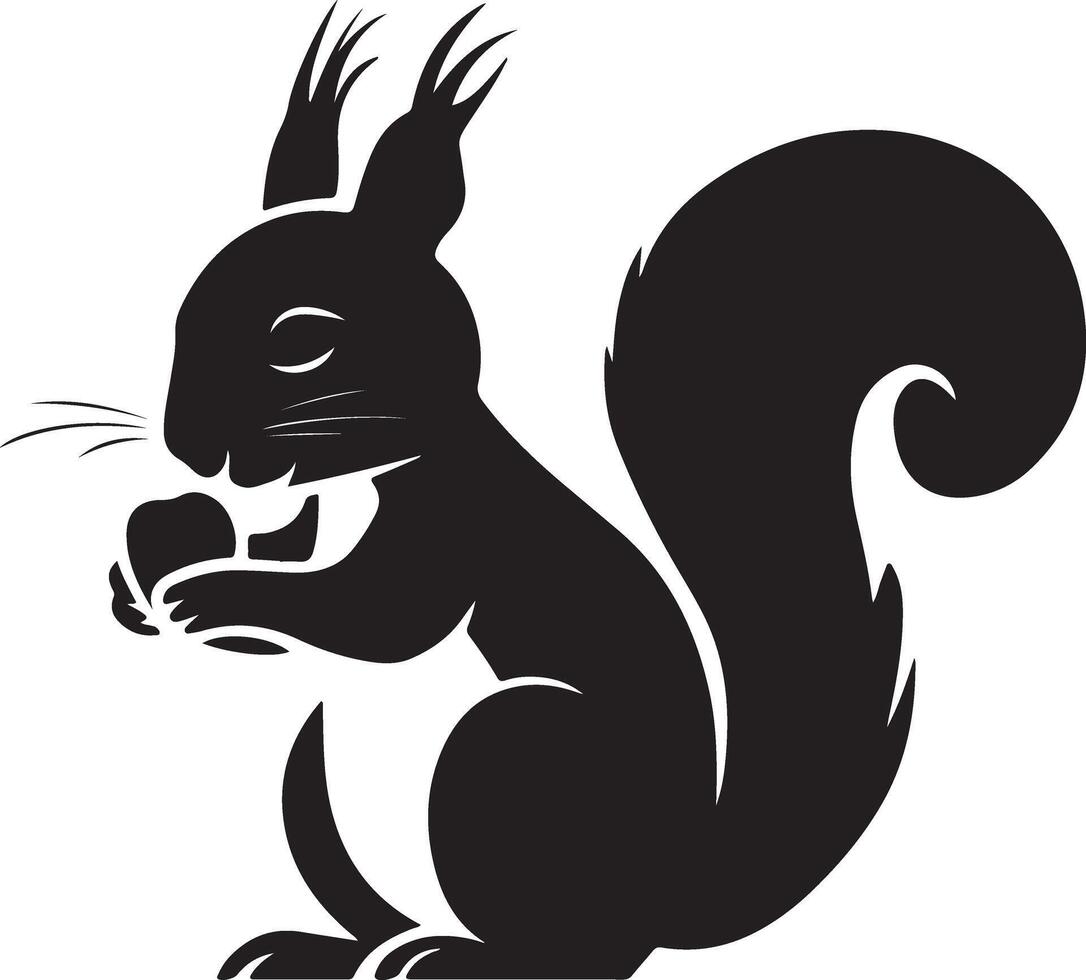 A illustration of a squirrel vector