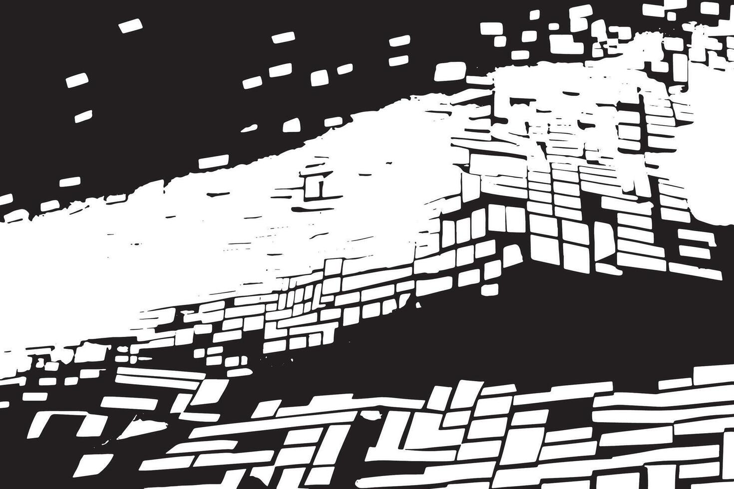 Grungy Black and White Monochrome Texture for High-Contrast Overlays vector