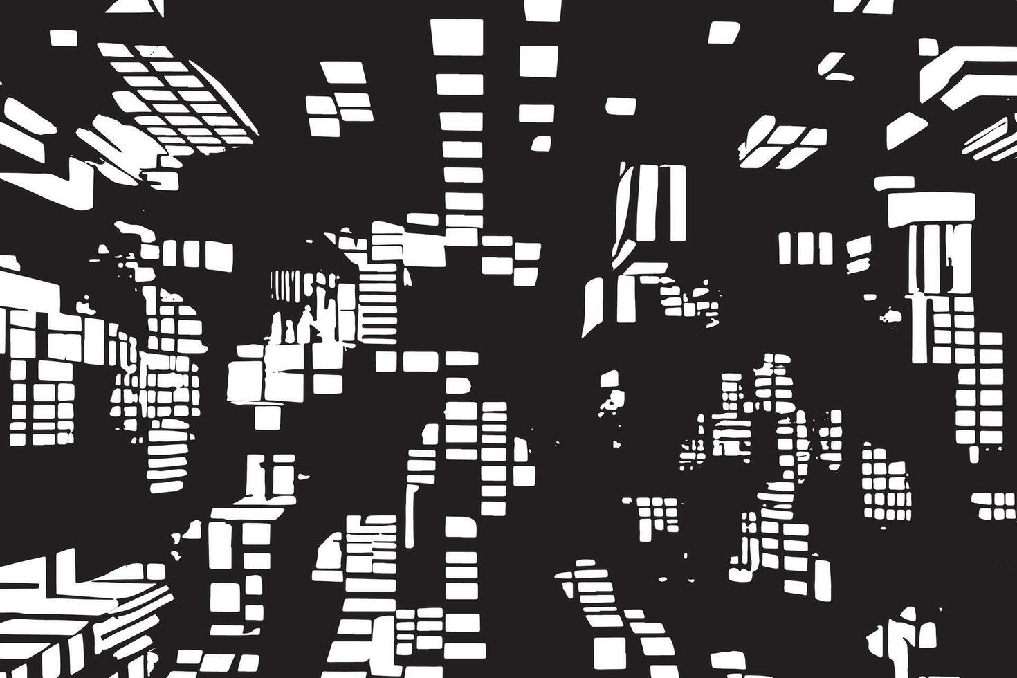 Black and White Monochrome Texture for Distressed Background Overlays vector
