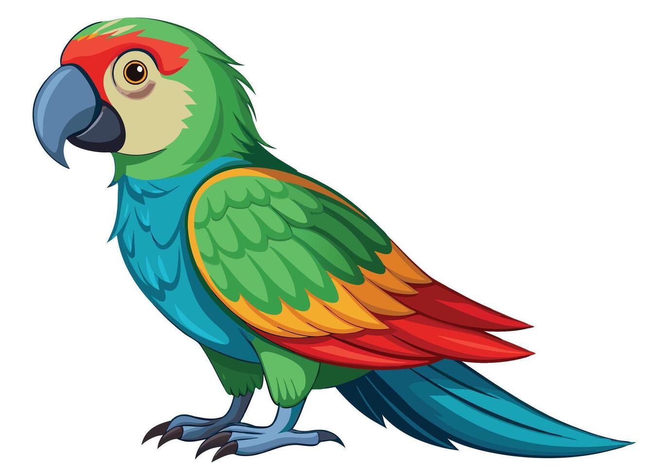 The Vibrant World of Parrots A Colorful Journey vector