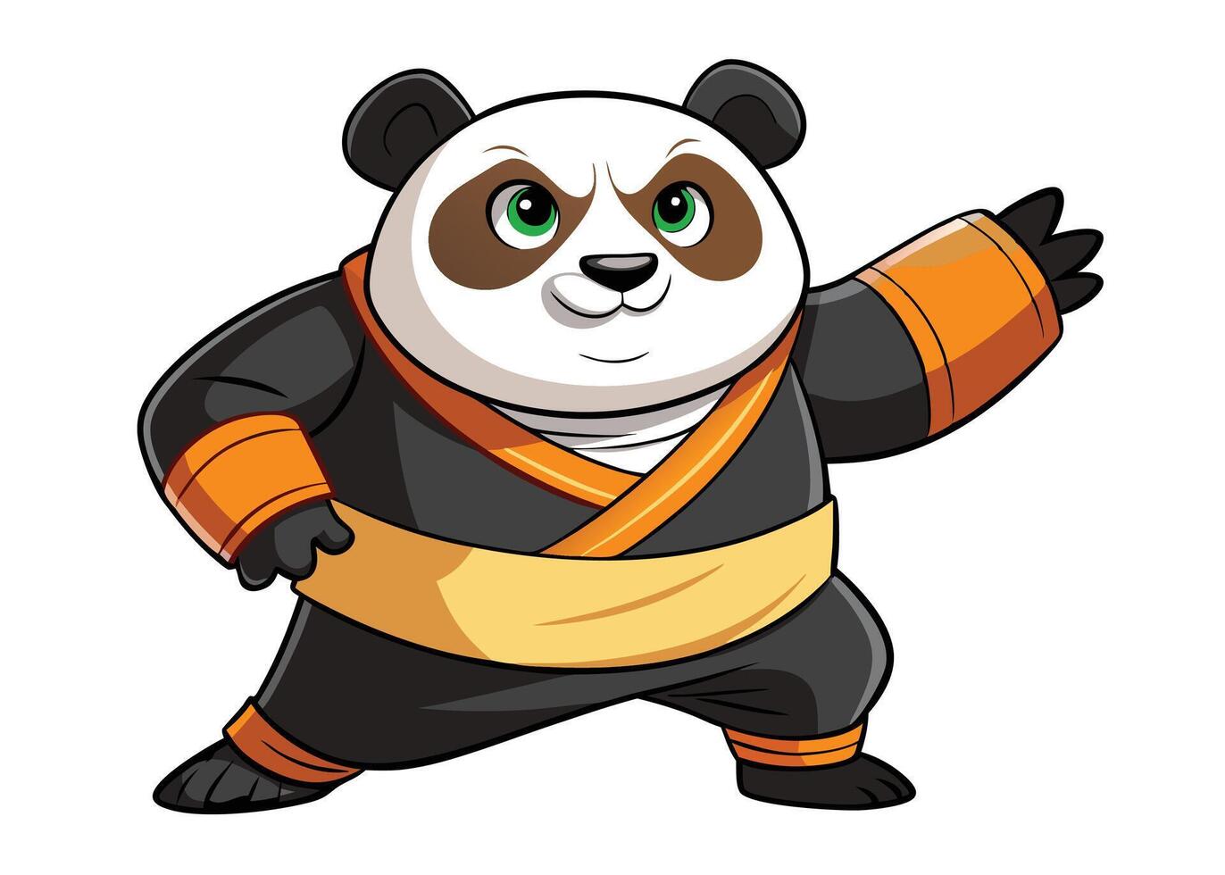 Kung Fu Panda Martial Arts Mastery vector