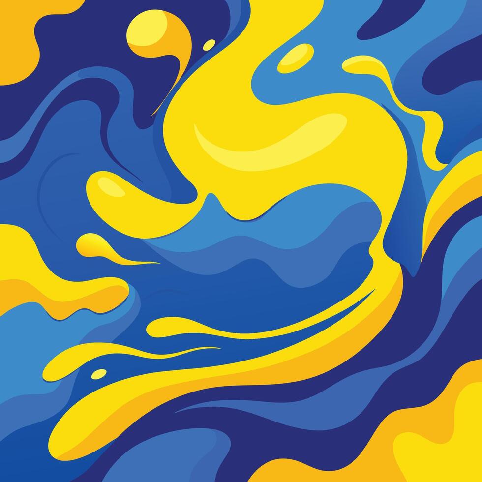 Blue and Yellow Abstract Background vector