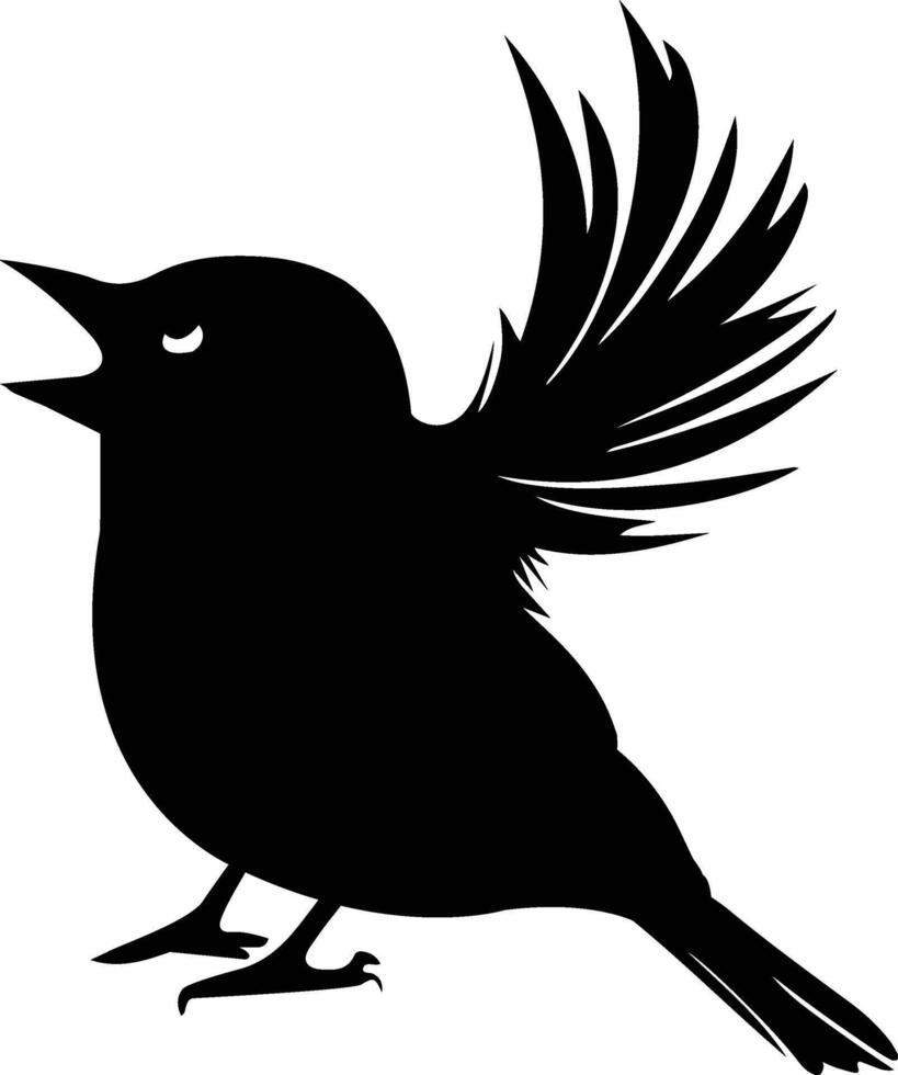 A bird silhouette illustrator vector