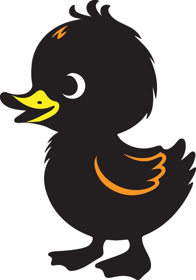 Stylish Baby Duck Illustrator vector