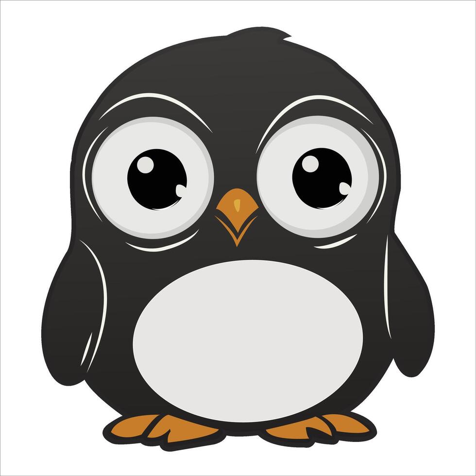 sweet and cute penguin baby design vector