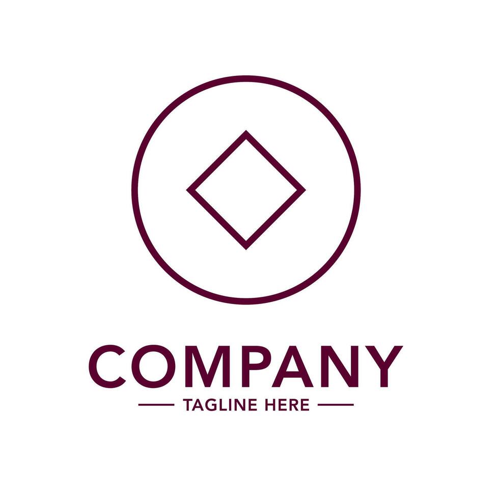 A logo for a company that is made up of a diamond vector