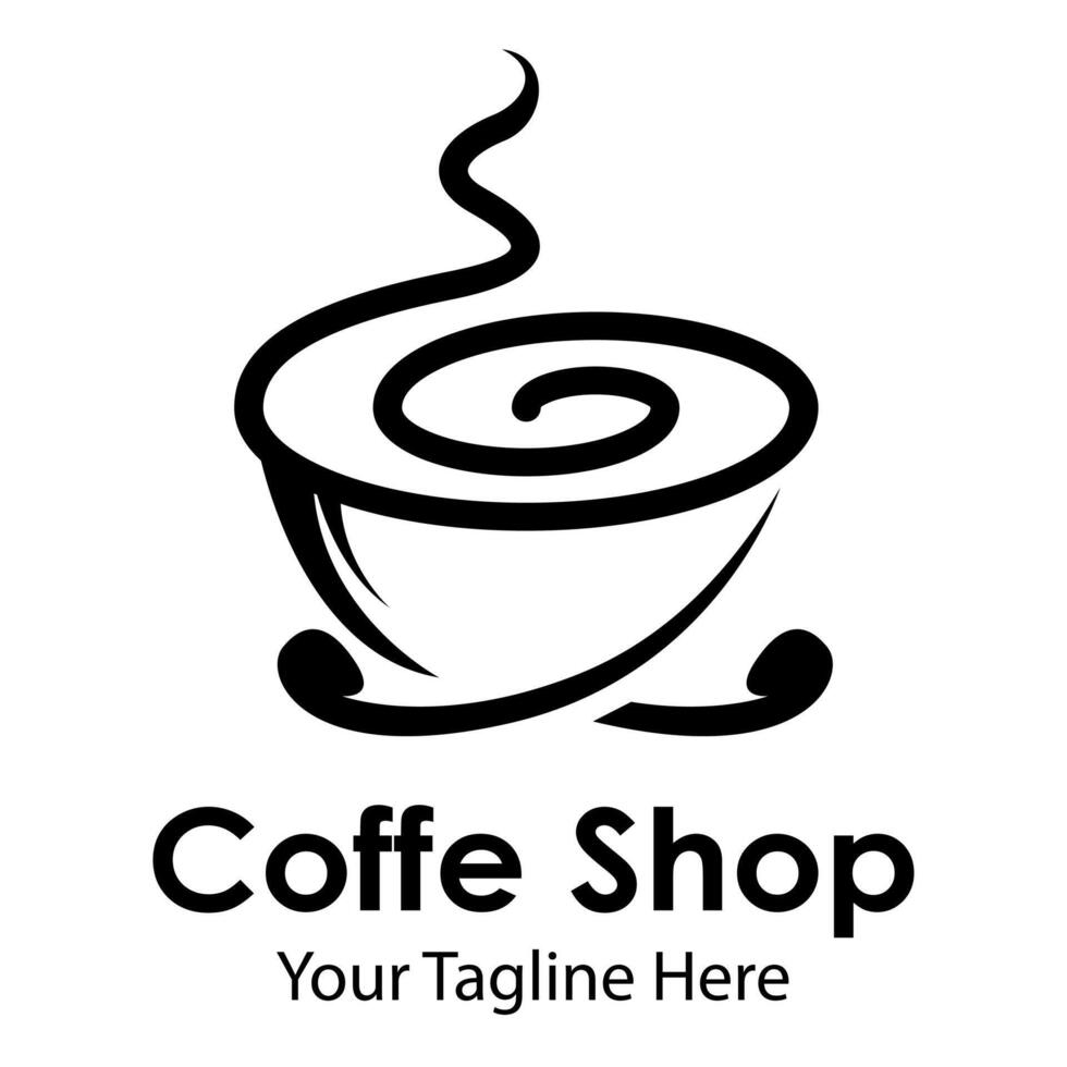 Coffee shop logo vector