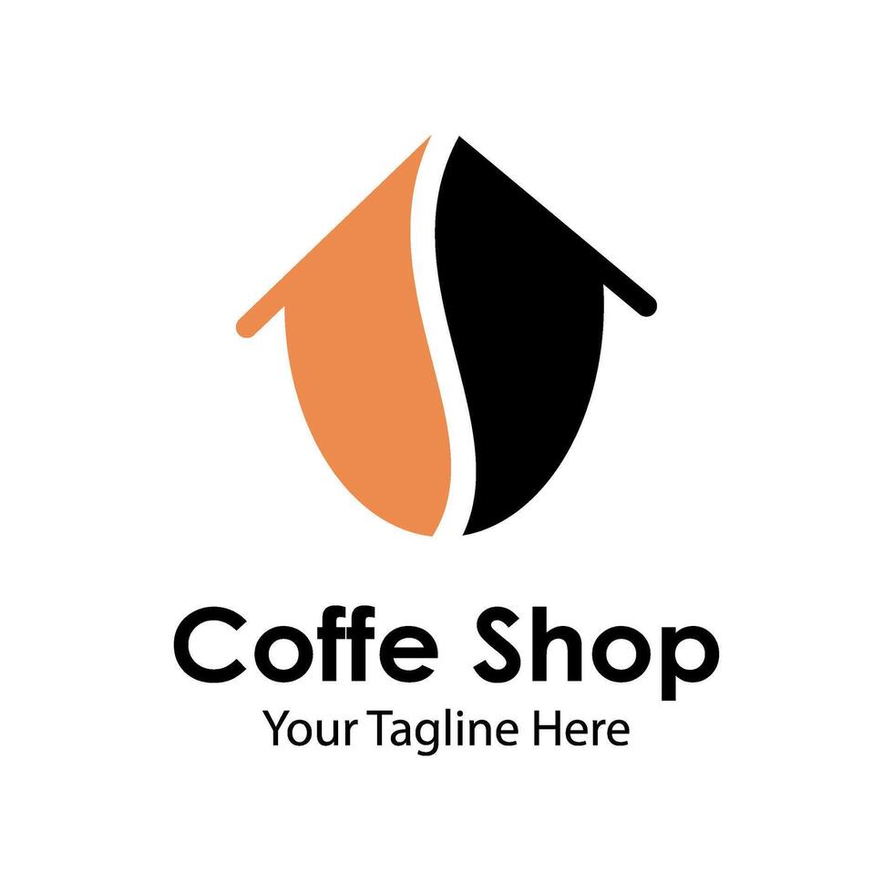 Coffee shop logo design template vector
