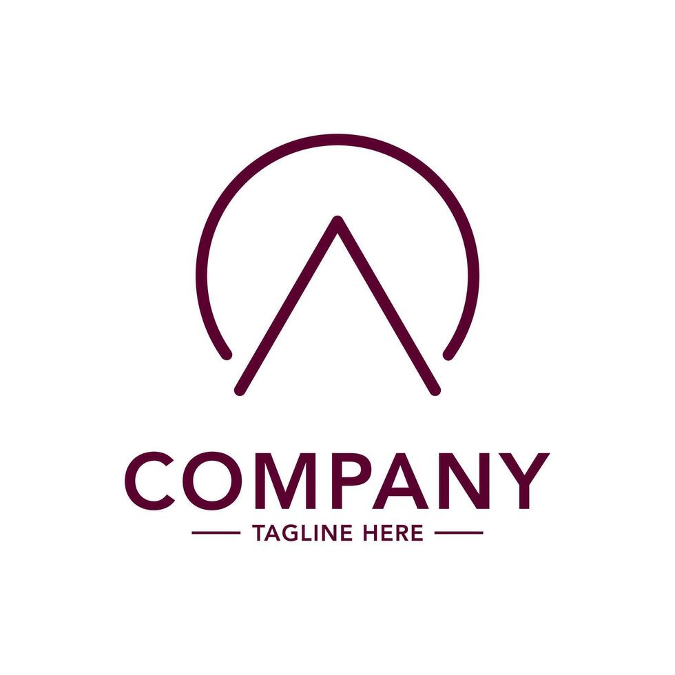 A logo for a company that is made up of a triangle and a letter vector