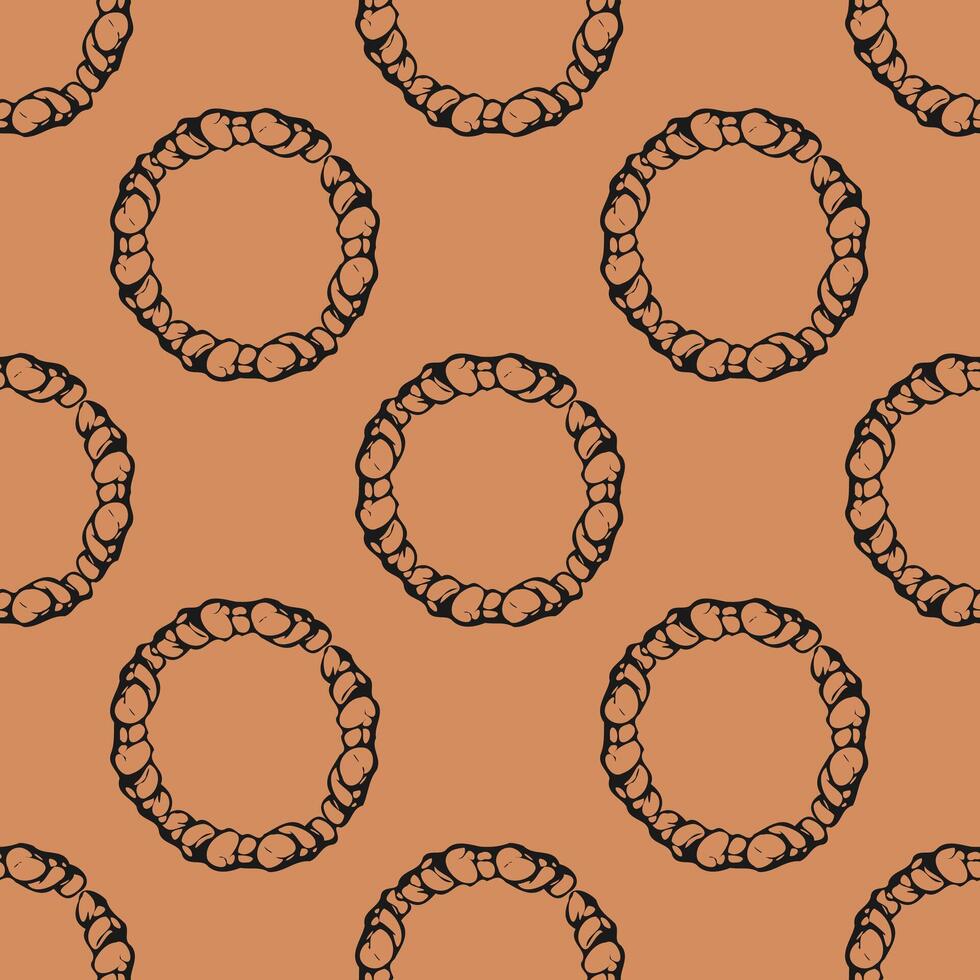 a seamless pattern with a circle theme made of stones. Suitable for accessories on walls, paper or fabric vector