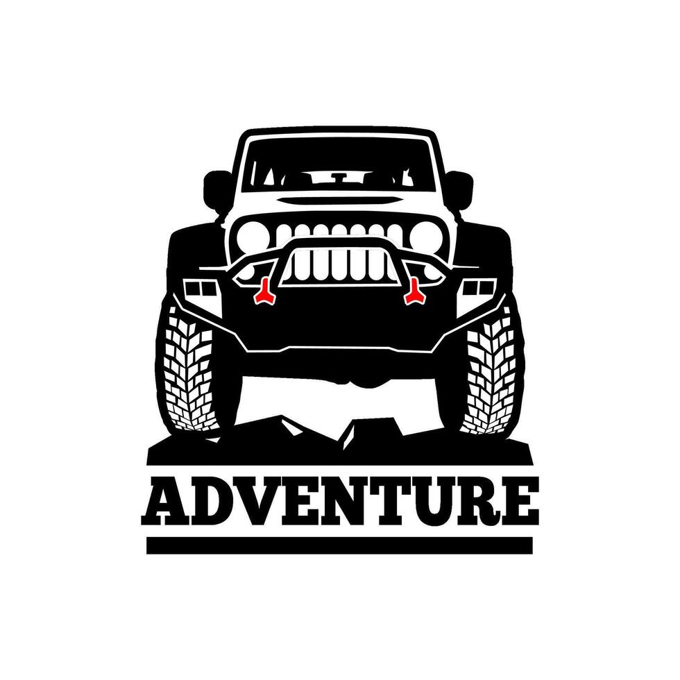 adventure offroad 4x4 logo vector