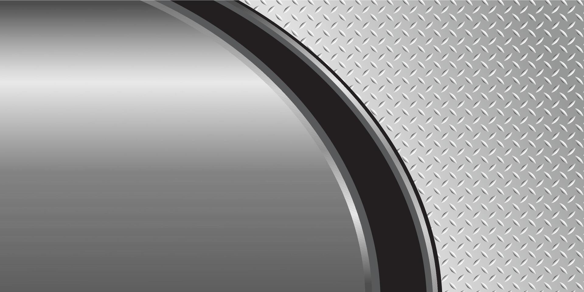 Silver gray metal background, 3D polished chrome metallic and shiny diamond plate texture, illustration. vector