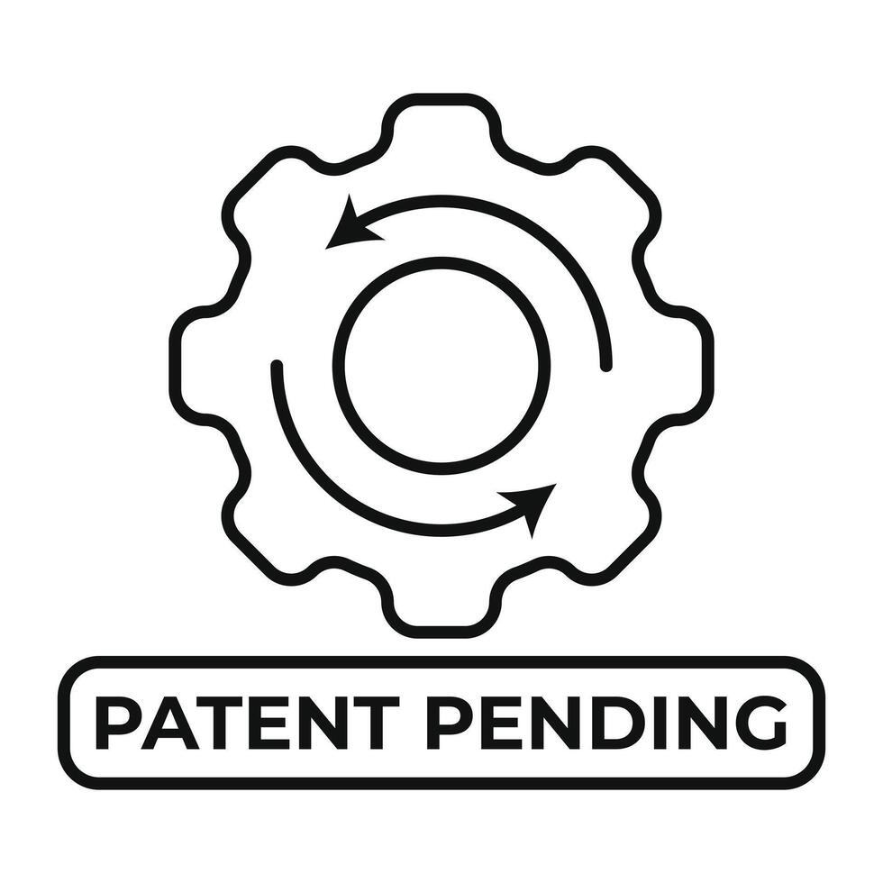 Patent Pending Icon, Symbol, Sign, Seal etc. For Business Related Design Elements vector