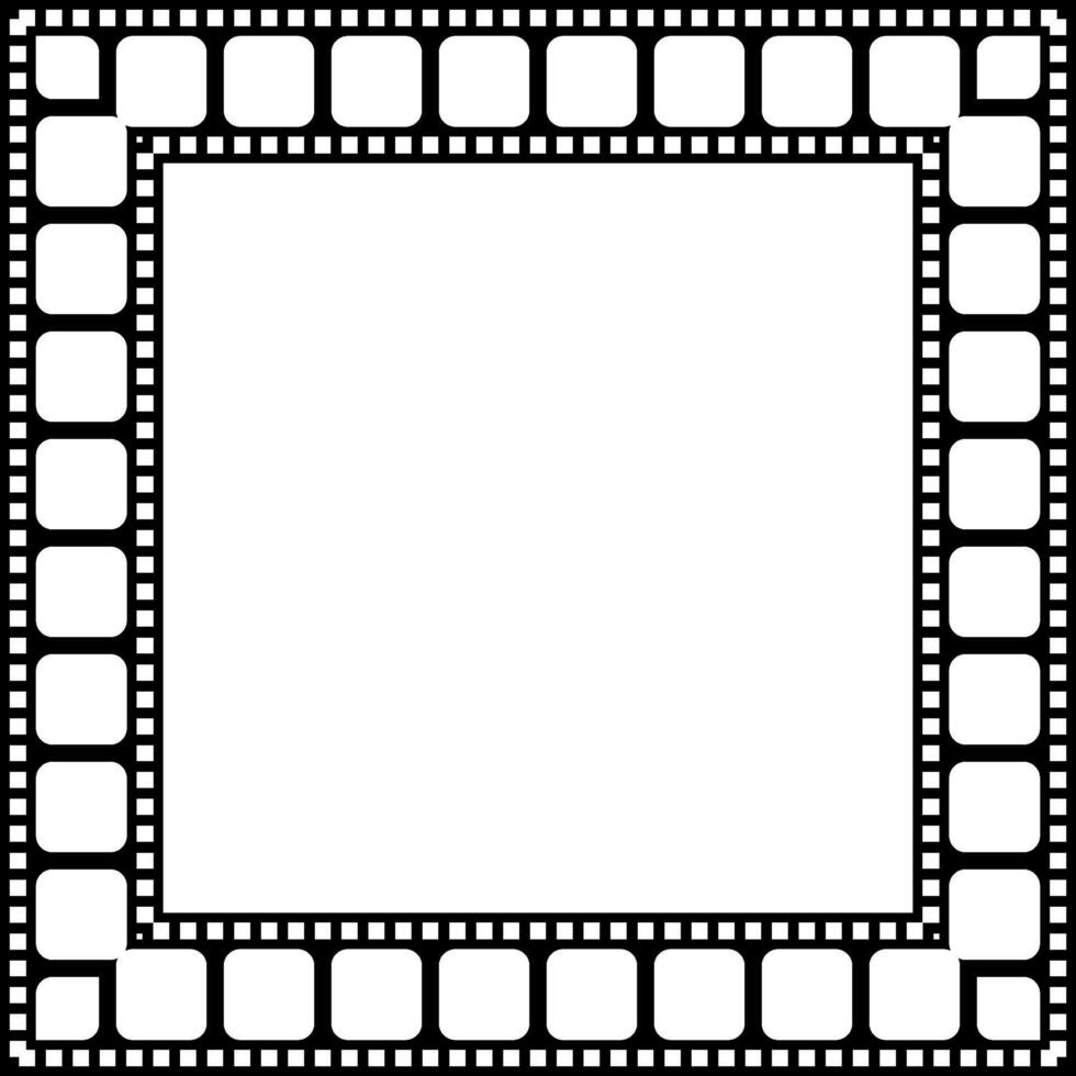 Framework inspired by film stripe, can use for frame, cover, decoration, background, wallpaper, carpet pattern or for graphic design element vector
