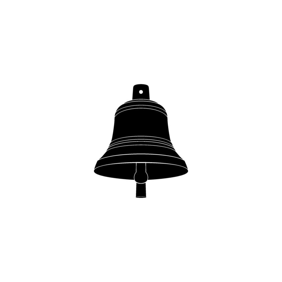 Silhouette of the Hand Ringing Bell, Flat Style, can use for Pictogram, Apps, Website, Logo, Art Illustration, of Graphic Design Element vector