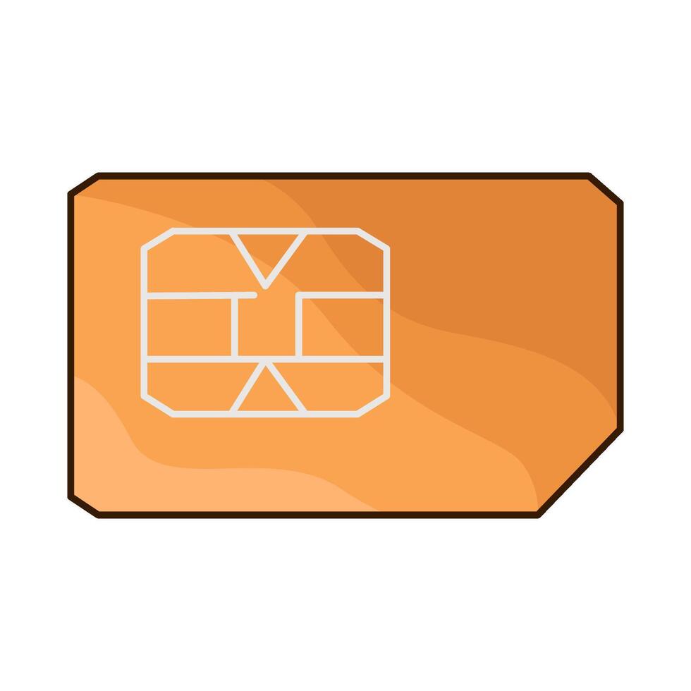 illustration of sim card vector