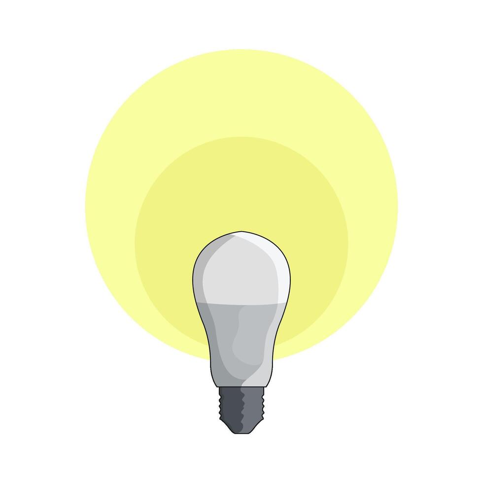 illustration of lightbulb vector