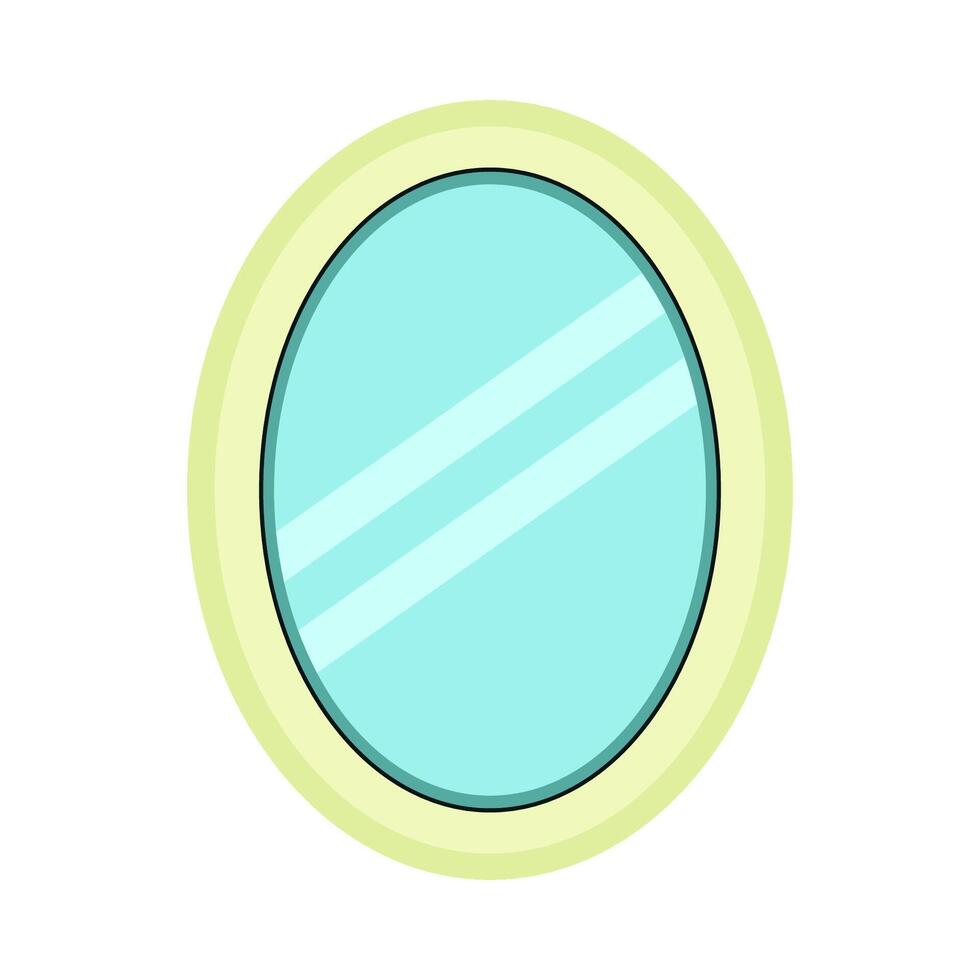 illustration of mirror vector