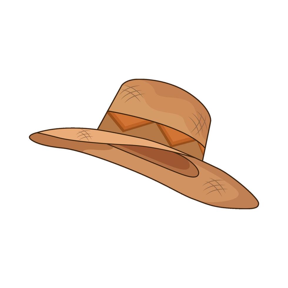 illustration of farmer hat vector
