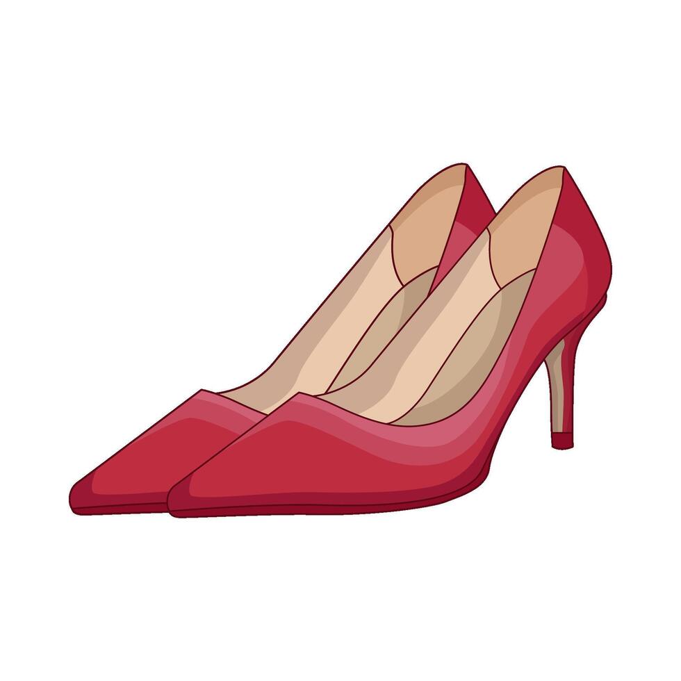 illustration of high heels vector