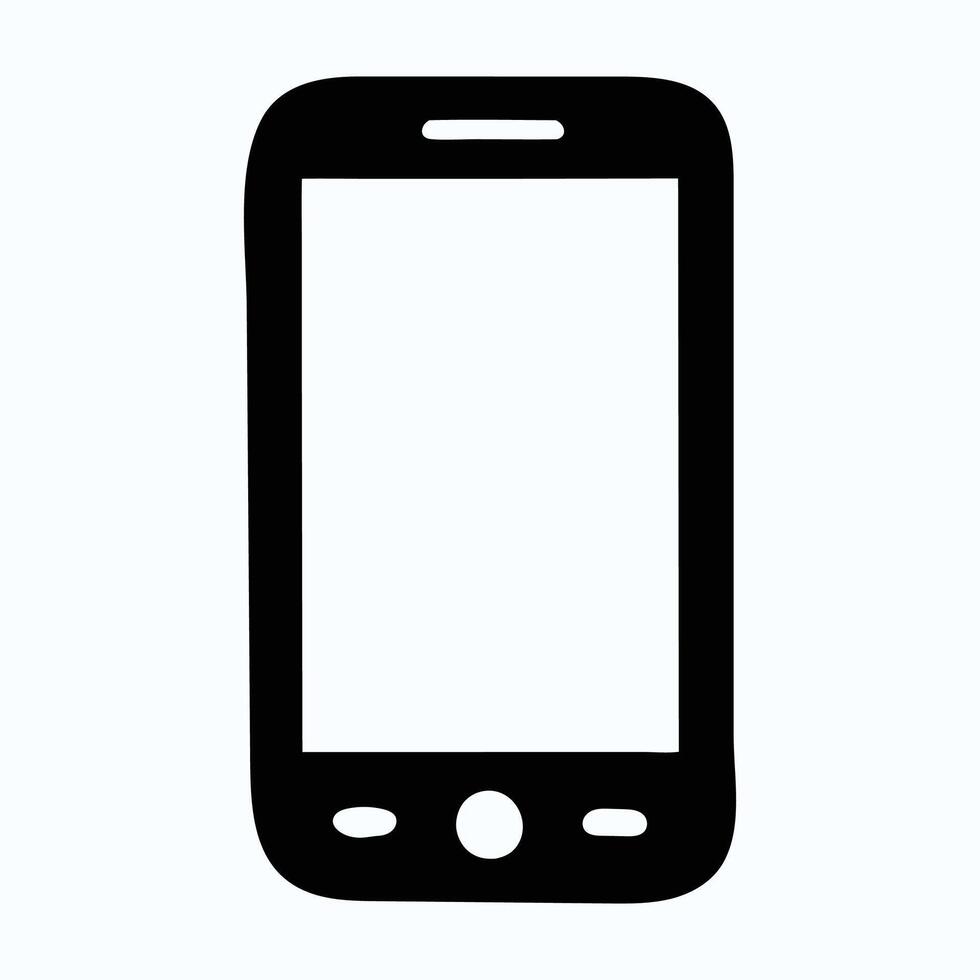close up of smart phone silhouette, contemporary and dynamic tech graphics vector