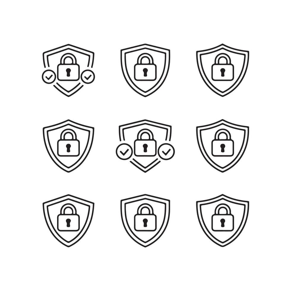 Ultimate Collection of Security Shield and Lock Icons vector