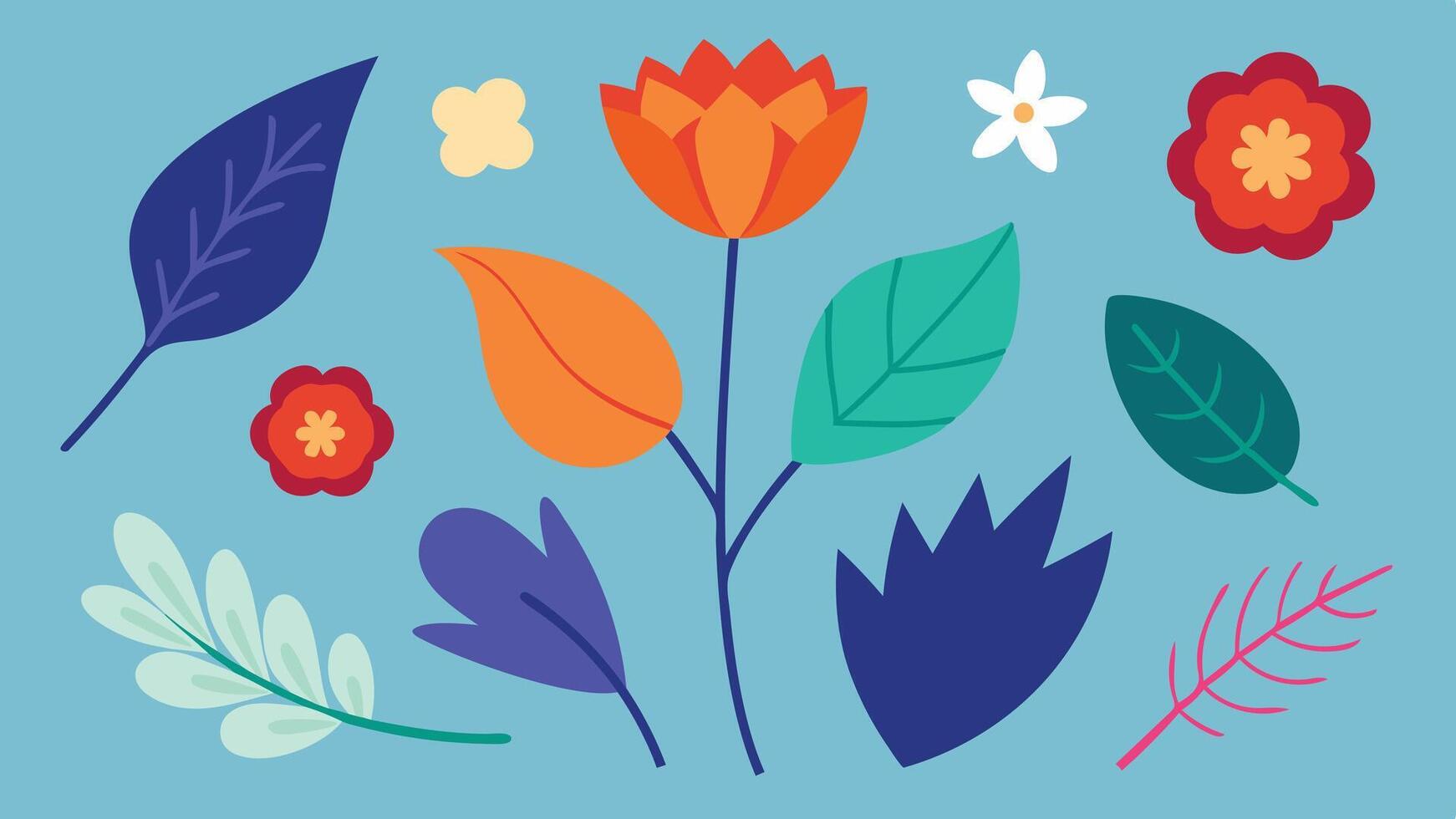 Floral and Leaf Collection vector