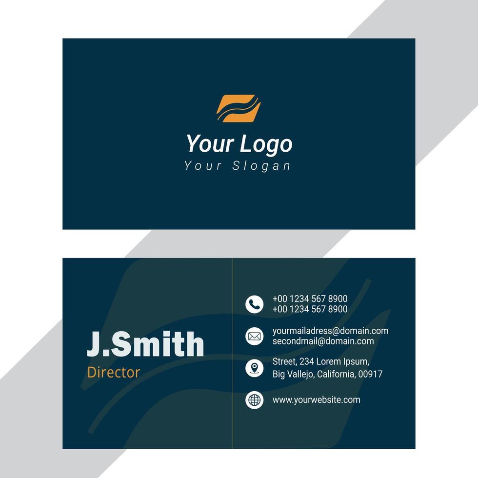 Simple Modern Business Card vector