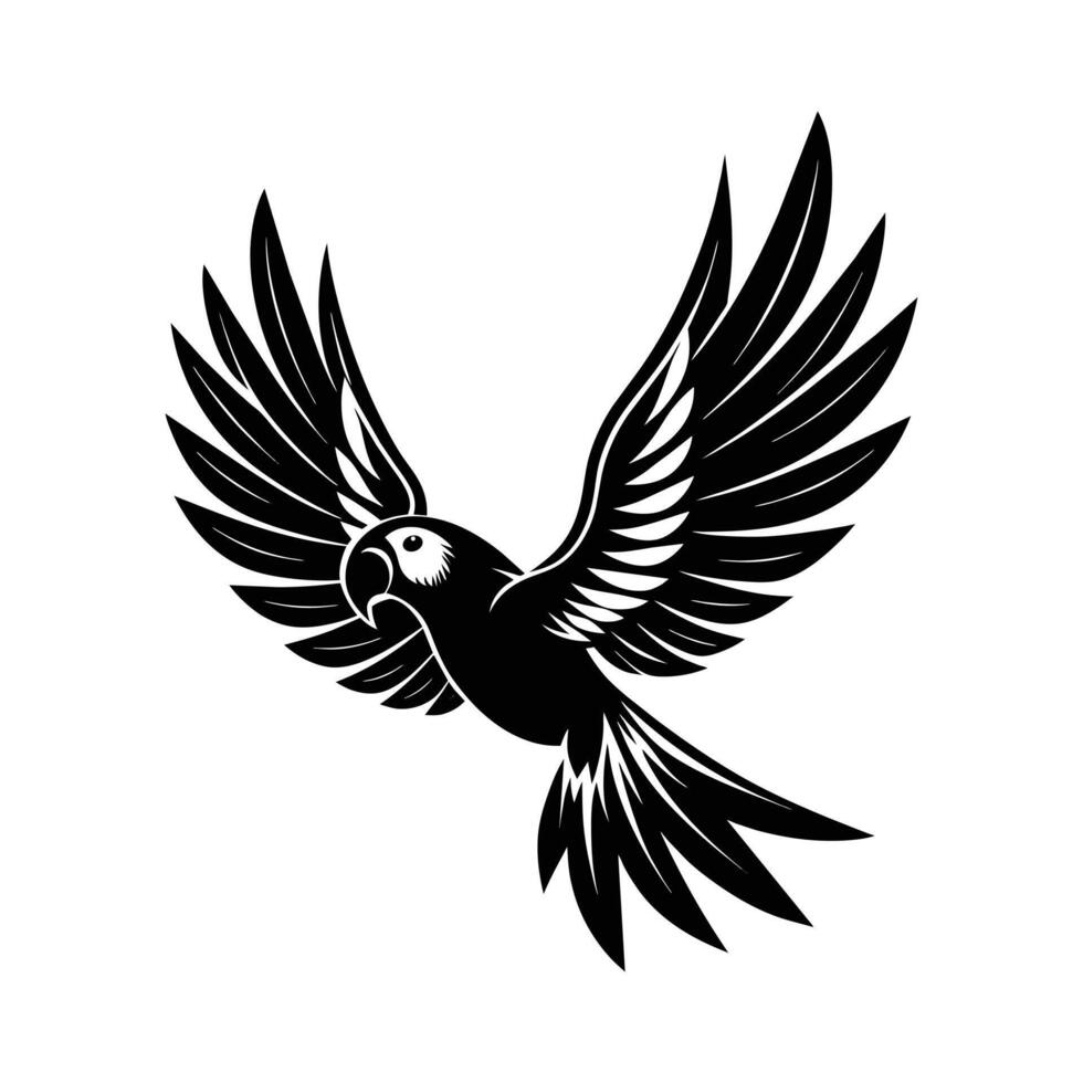 A Bird Parrot Logo Icon Illustration Design vector