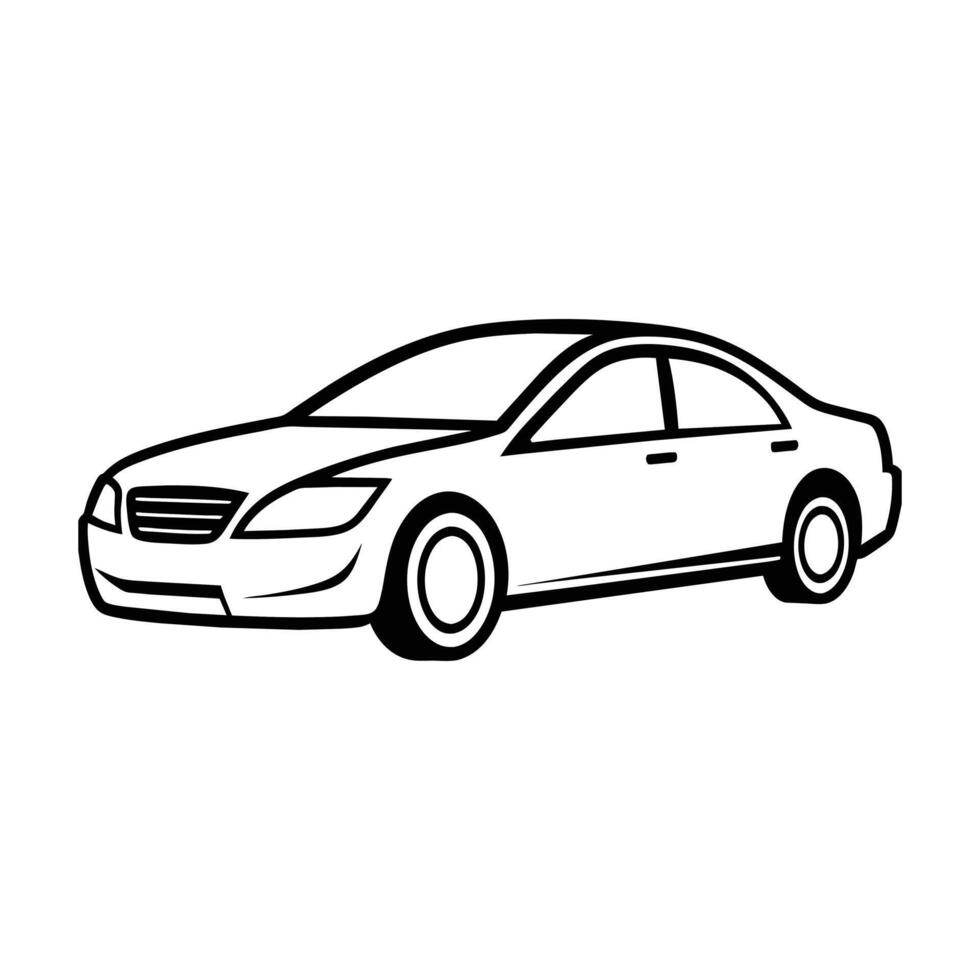 An Illustration of a Simple Car Logo Icon vector