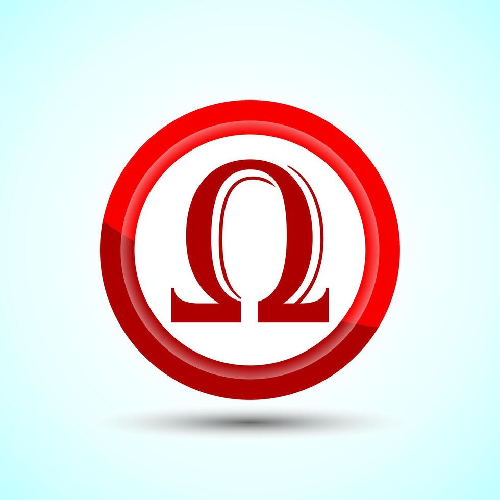 Red omega logo sale