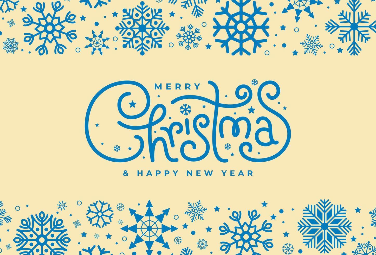 Decorate Merry Christmas and Holiday cards with snowflakes, and background designs. Modern universal artistic template. vector