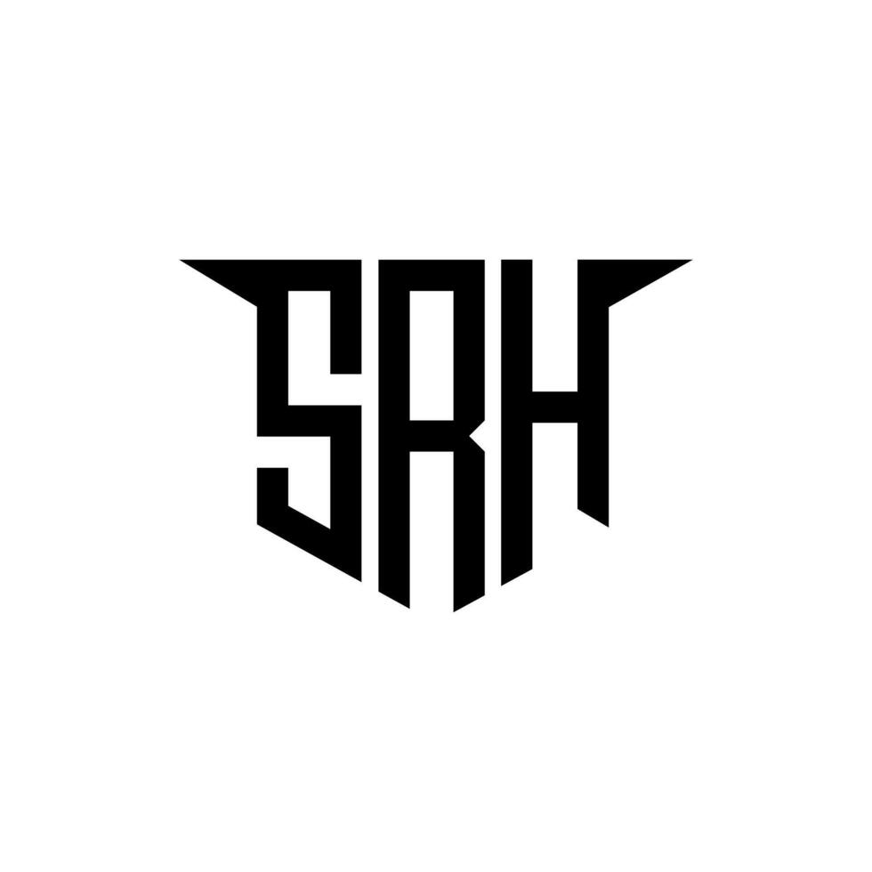 SRH letter logo design with white background in illustrator, logo modern alphabet font overlap style, calligraphy designs for logo, Poster, Invitation, etc. vector