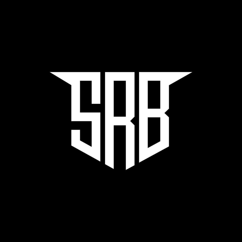 SRB letter logo design with white background in illustrator, logo modern alphabet font overlap style, calligraphy designs for logo, Poster, Invitation, etc. vector