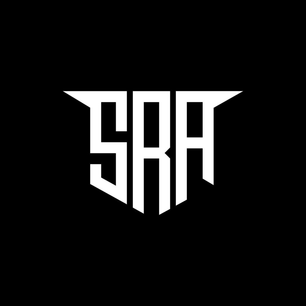 SRA letter logo design with white background in illustrator, logo modern alphabet font overlap style, calligraphy designs for logo, Poster, Invitation, etc. vector