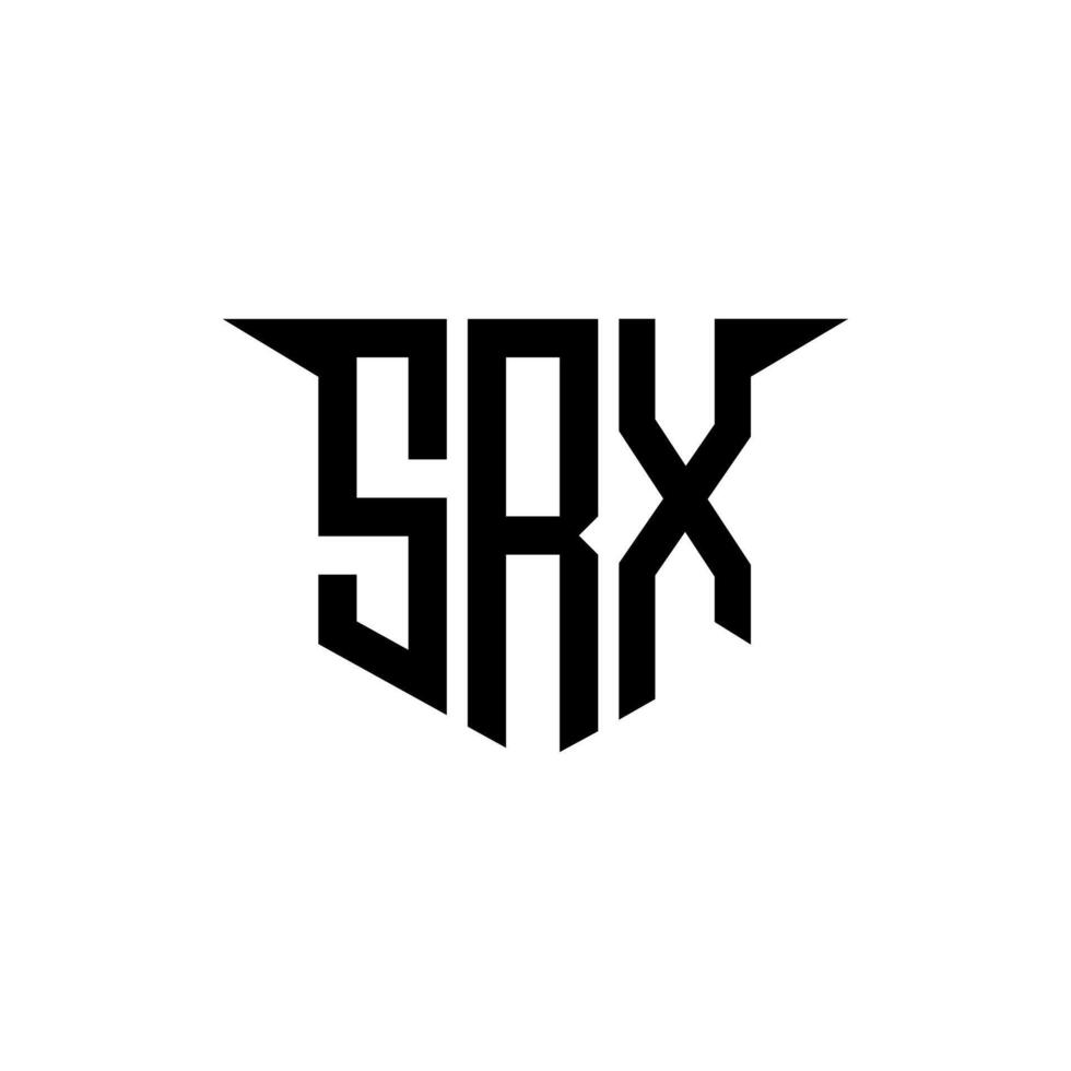 SRX letter logo design with white background in illustrator, logo modern alphabet font overlap style, calligraphy designs for logo, Poster, Invitation, etc. vector