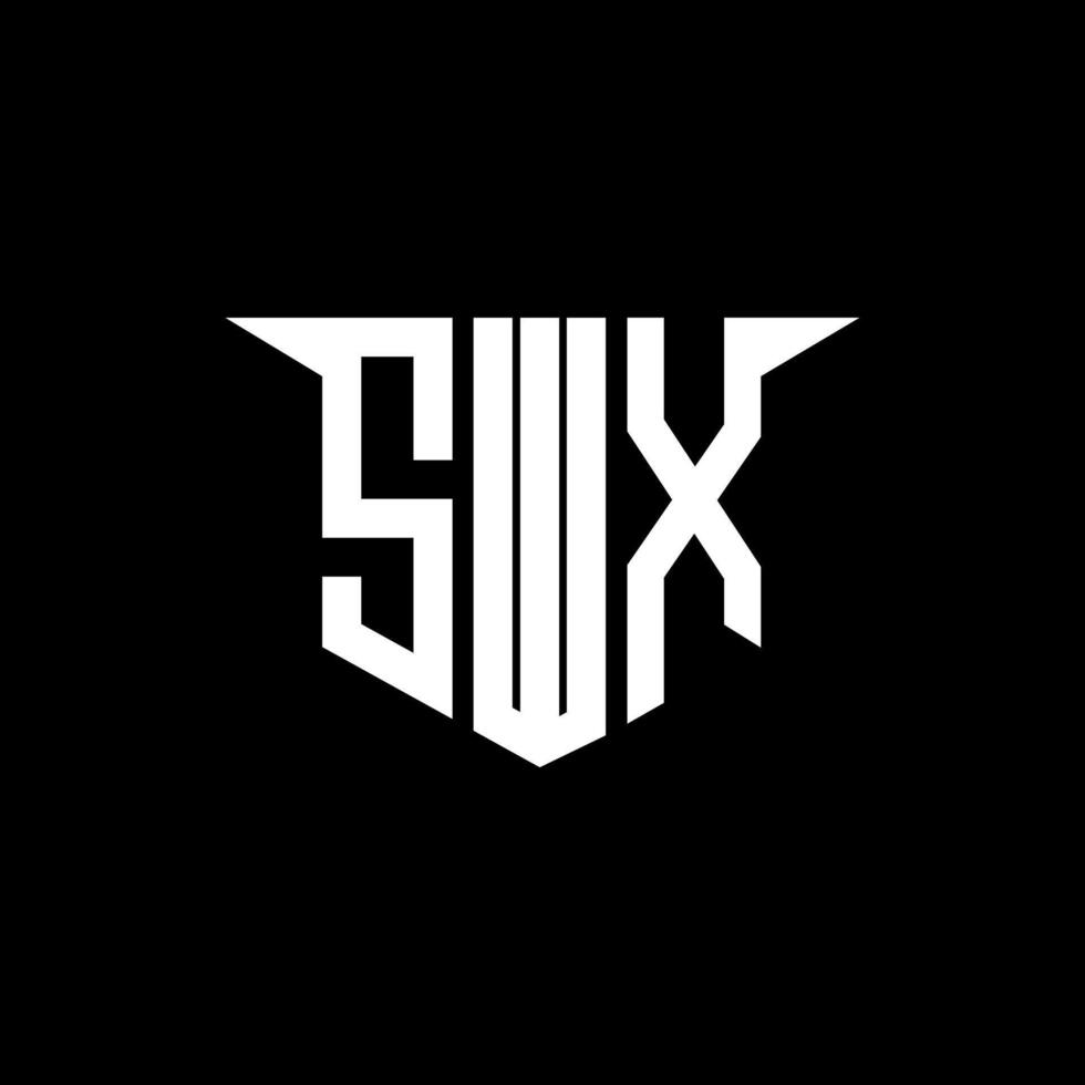 SWX letter logo design with white background in illustrator, logo modern alphabet font overlap style, calligraphy designs for logo, Poster, Invitation, etc. vector