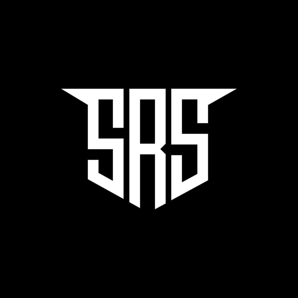 SRS letter logo design with white background in illustrator, logo modern alphabet font overlap style, calligraphy designs for logo, Poster, Invitation, etc. vector