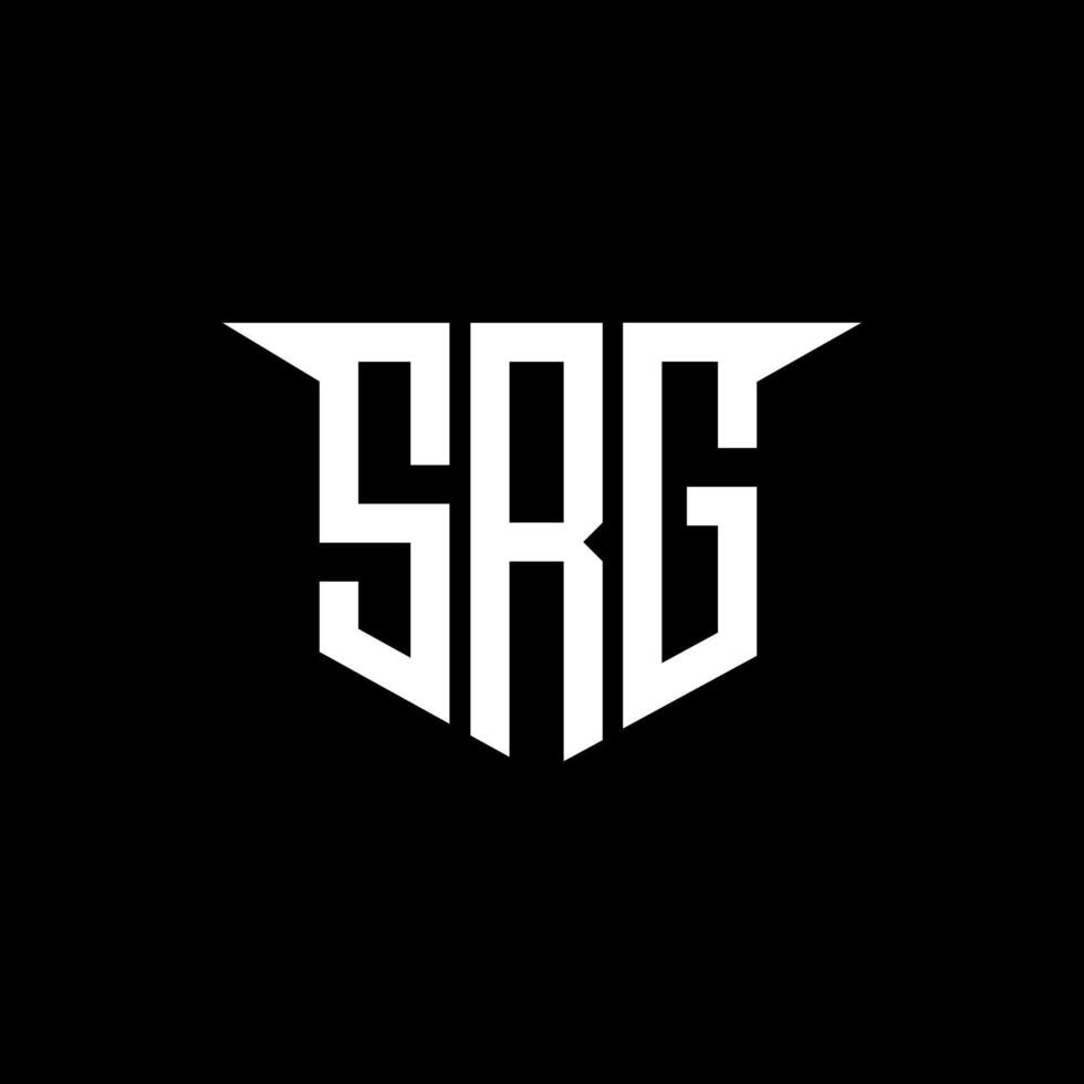 SRG letter logo design with white background in illustrator, logo modern alphabet font overlap style, calligraphy designs for logo, Poster, Invitation, etc. vector